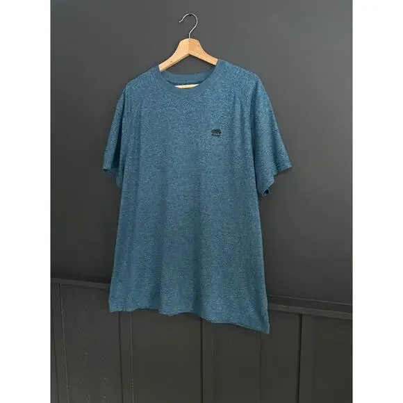 Roots Canada Blue Heather Activewear Workout Mens T Shirt Top Size XL - Picture 2 of 8